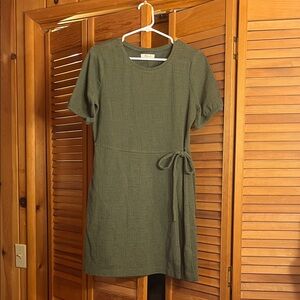 Madewell Sage Green Mini Dress